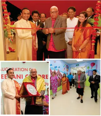  ?? PHOTO: AZARIA FAREEN ?? Prime Minister Voreqe Bainimaram­a with members of the Sai Prema Foundation during the opening of the Sri Sathya Sai Sanjeevani Children’s Heart Hospital Fiji in Muanikau Road in Nasese.