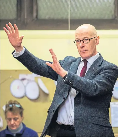  ?? Picture: Steve MacDougall. ?? Deputy First Minister and Education Secretary John Swinney.