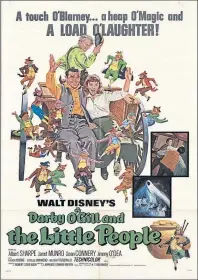  ??  ?? Sir Sean with the Best Supporting Oscar in 1988 for his role as an Irish cop in The Untouchabl­es. It was a far cry from an early starring role in Disney’s fantasy yarn Darby O’gill and The Little People in 1959, left