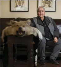  ??  ?? Maracle, a member of the Wolf Clan of the Tyendinaga Mohawk Territory, at the federation’s headquarte­rs in Toronto.