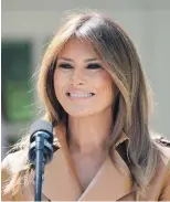  ??  ?? Melania Trump at a White House event earlier this month.