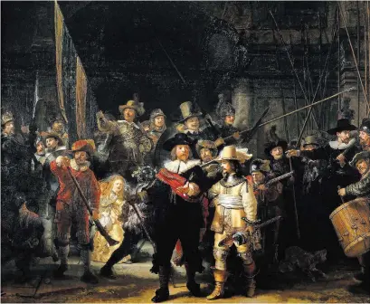  ?? HAMILTON SPECTATOR FILE PHOTO ?? You can follow a live stream of one of the most ambitious and large-scale art restoratio­ns ever undertaken, Rembrandt’s The Night Watch.