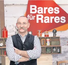  ?? FOTO: ZDF ?? Seit 2013 moderiert Horst Lichter die Fernseh-Show „Bares für Rares“. Im Fernsehen wurde er zunächst als TV-Koch bekannt.