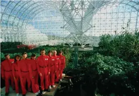  ??  ?? Sealed in ... Biosphere 2 in Spaceship Earth. Photograph: Philippe Plailly/Science Photo Library