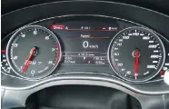  ??  ?? 2014 Audi RS 7 tachometer and speedomete­r