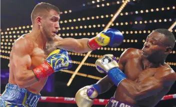  ?? AP FOTO / ADAM HUNGER ?? FUNNY EXCUSE. Guillermo Rigondeaux blamed an injured left hand for his quitting in the sixth round against Vasyl Lomachenko.