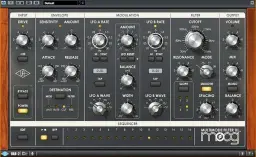  ??  ?? UAD’s Moog Multimode Filter XL allows you to change the different EQ results on stereo channels, which is a great way to add extra stereo interest. You can also create the effect manually with two EQs, of course