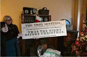  ?? Will Waldron/times Union ?? Rooms at Hart Cluett Museum are decorated with themes from “’Twas the Night Before Christmas,” for the Van Rensselaer Garden Club at Hart Cluett Museum’s annual holiday greens show on Nov. 28 in Troy.