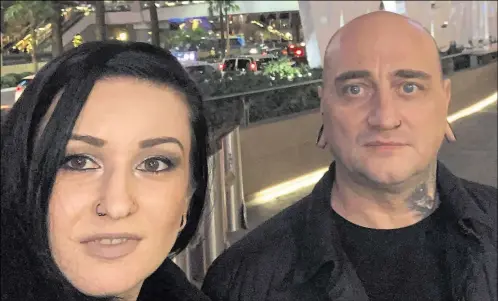  ?? Picture: Facebook ?? Ramona Stoia and Catalin Micu pictured together in Las Vegas in 2018