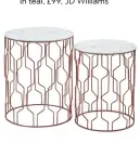  ??  ?? ella nest of tables, £135, Next