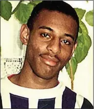  ??  ?? Murdered: 18-year-old student Stephen Lawrence