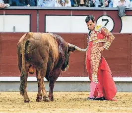  ?? ?? El toledano Gómez del Pilar tuvo una seria tarde en Madrid