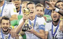  ?? AP ?? Under the plan, Germany and others would have a mini-World Cup that would include three European teams, two from South America, plus one each from Africa, Asia, and the North American region.