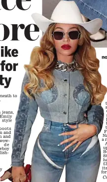  ?? ?? Cowgirl: beyonce