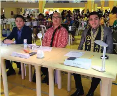  ??  ?? JUDGES Atty. Jamel Agantal, Archt. Michael E. Dakudao, Guinoong Davao 2019 Kyle Gaite