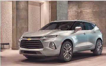  ??  ?? Afirma. La Chevrolet Blazer será lanzada en los próximos días, destacó la presidenta ejecutiva, Mary Barra.