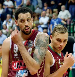  ??  ?? Talento Austin Daye e Stefano Tonut, pilastri da cui ripartire (Ciamillo)