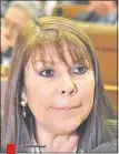  ??  ?? La diputada liberal Celeste Amarilla (PLRA, Capital) pide que los legislador­es imputados renuncien.