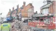  ?? FOTO: DPA ?? Zerstörtes Haus in Leicester.