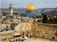  ?? Foto: dpa ?? Jerusalem ist eine Stadt, die für drei gro ße Weltreligi­onen wichtig ist.