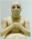  ??  ?? Statua del dignitario Ebih-Il (Mesopotami­a, 2340 a.C)