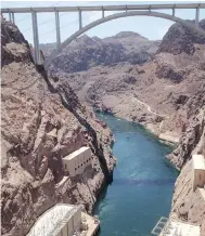  ??  ?? The Hoover Dam is considered a civil engineerin­g wonder.