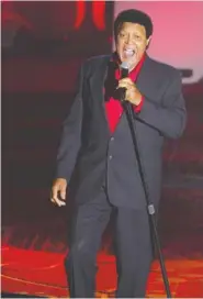  ?? PHOTO BY CHARLES SYKES/THE ASSOCIATED PRESS ?? Chubby Checker performs at the Songwriter­s Hall of Fame Awards in 2014 in New York.