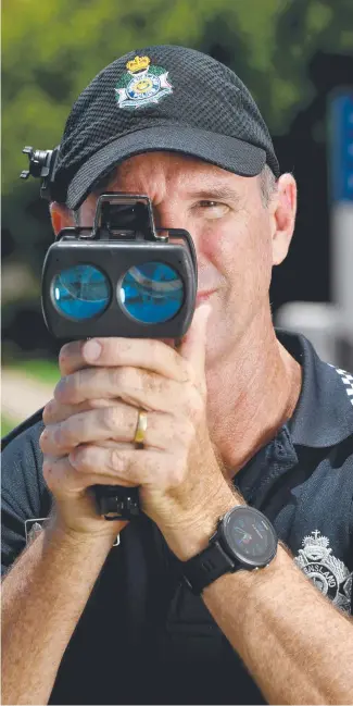  ?? ?? Highway Patrol Townsville Officer in Charge Senior Sergeant Robert Nalder. Picture: Evan Morgan