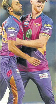  ?? BCCI ?? RPS will hope Ben Stokes (right) is fit to play.