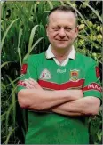  ??  ?? Mayo man Tomas Murtagh in full gear at his 60th birthday celebratio­ns on the day Mayo defeated Kerry in the semi-final.