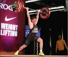  ?? COURTESY OF THE MARTIN FAMILY ?? Kyle Martin Jr., 14, of Fleetwood has won three national youth championsh­ips in weightlift­ing, in 2016 in the 11-and-under age group, in 2019 in U-13 and this year in U-15.