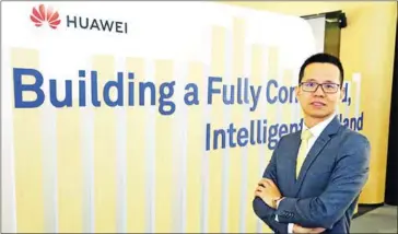  ??  ?? Huawei Thailand CEO Abel Deng.