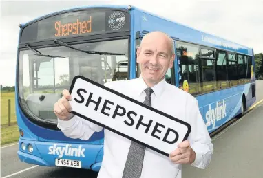  ??  ?? Chris Plummer was one of trentbarto­n’s skylink drivers who brought the service to Shepshed in 2015.