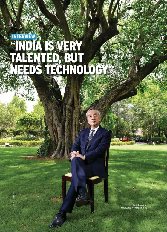  ??  ?? Kenji Hiramatsu, Ambassador of Japan to India