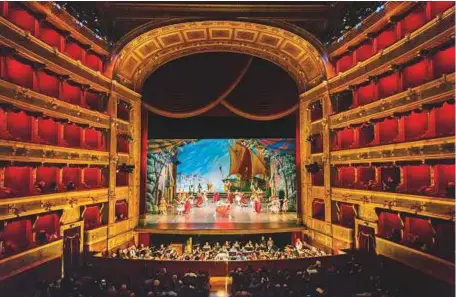  ?? New York Times ?? ■ A dress rehearsal of ‘Don Quixote’ at the Teatro Massimo in Palermo, Italy. The Teatro Massimo is the biggest opera house in Italy and a symbol of the mafia’s disgrace in Sicily.