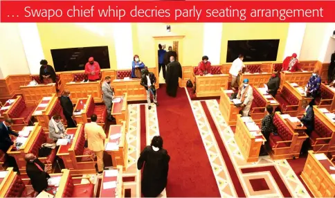  ?? Photo: Emmency Nuukala ?? Platform… Political parties in parliament say their MPs are not ‘deadwood’.