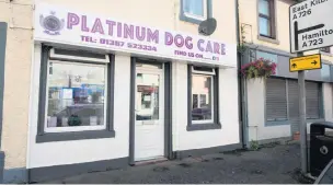  ??  ?? Scene
Cops swooped on the Platinum Dog Care dog clinic in Strathaven