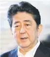  ??  ?? Shinzo Abe