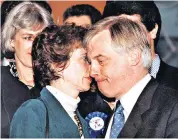  ??  ?? Ousted: Chris Patten loses his Bath seat at the 1992 general election