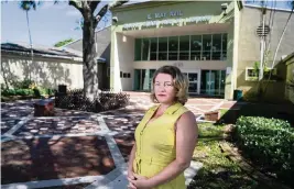  ?? MATIAS J. OCNER mocner@miamiheral­d.com ?? Laura Hill, a candidate in last year’s North Miami municipal election, is blowing the whistle on potential abuse of voter assistance that allows city employees and campaign workers to enter the polls with voters.
