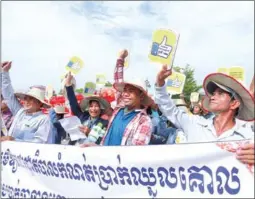  ?? HONG MENEA ?? Cambodian Human Rights Committee (CHRC) spokesman Chin Malin accused the CSOs of protecting environmen­tal and political activists.