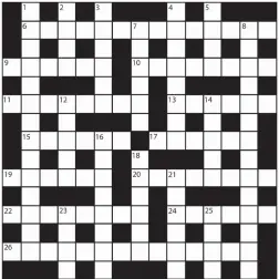  ??  ?? PRIZES of £20 will be awarded to the senders of the first three correct solutions checked. Solutions to: Daily Mail Prize Crossword No. 15,621, PO BOX 3451, Norwich, NR7 7NR. Entries may be submitted by second-class post. Envelopes must be postmarked...