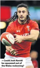  ??  ?? > Could Josh Navidi be squeezed out of the Wales reckoning?
