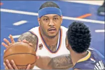  ?? N.Y. Post: Charles Wenzelberg ?? LONGING FOR HOU: Carmelo Anthony may get his wish of joining the Rockets, who, according to ESPN, are again engaged in trade talk with the Knicks.