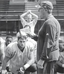  ?? File photo ?? To compete in the Colonial Athletic Associatio­n, URI coach Jim Fleming spent the recruiting season focused on offensive and defensive linemen.