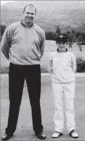  ?? 01_B42twe04 ?? Ross Duncan and Douglas Fowles the two finalists in Brodick Golf Club’s oldest competitio­n The Mclelland Medal. Ross, who is Brodick’s youngest member playing senior golf, was the winner, beating Douglas one up.