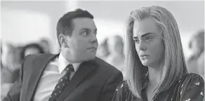  ?? PROVIDED BY STEVE DIETL/ HULU ?? Michael Mosley and Elle Fanning star in “The Girl From Plainville,” inspired by the true story of Michelle Carter’s involuntar­y manslaught­er conviction for her role in the suicide of her boyfriend.