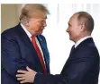  ?? FOTO: NIKOLSKYL/AFP ?? Noch immer ist unklar, was Donald Trump und Wladimir Putin in Helsinki besprochen haben.