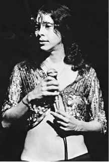  ?? Reprodução ?? Gal Costa na turnê ‘FA-TAL (Gal a Todo Vapor)’, em 1971