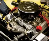  ??  ?? LEFT 259 V8 powerplant is a Studebaker unit.